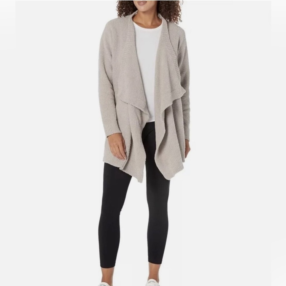 UGG Phoebe Wrap II Sweater Soft Knit Draped Cardigan Granite Beige small - Picture 1 of 7